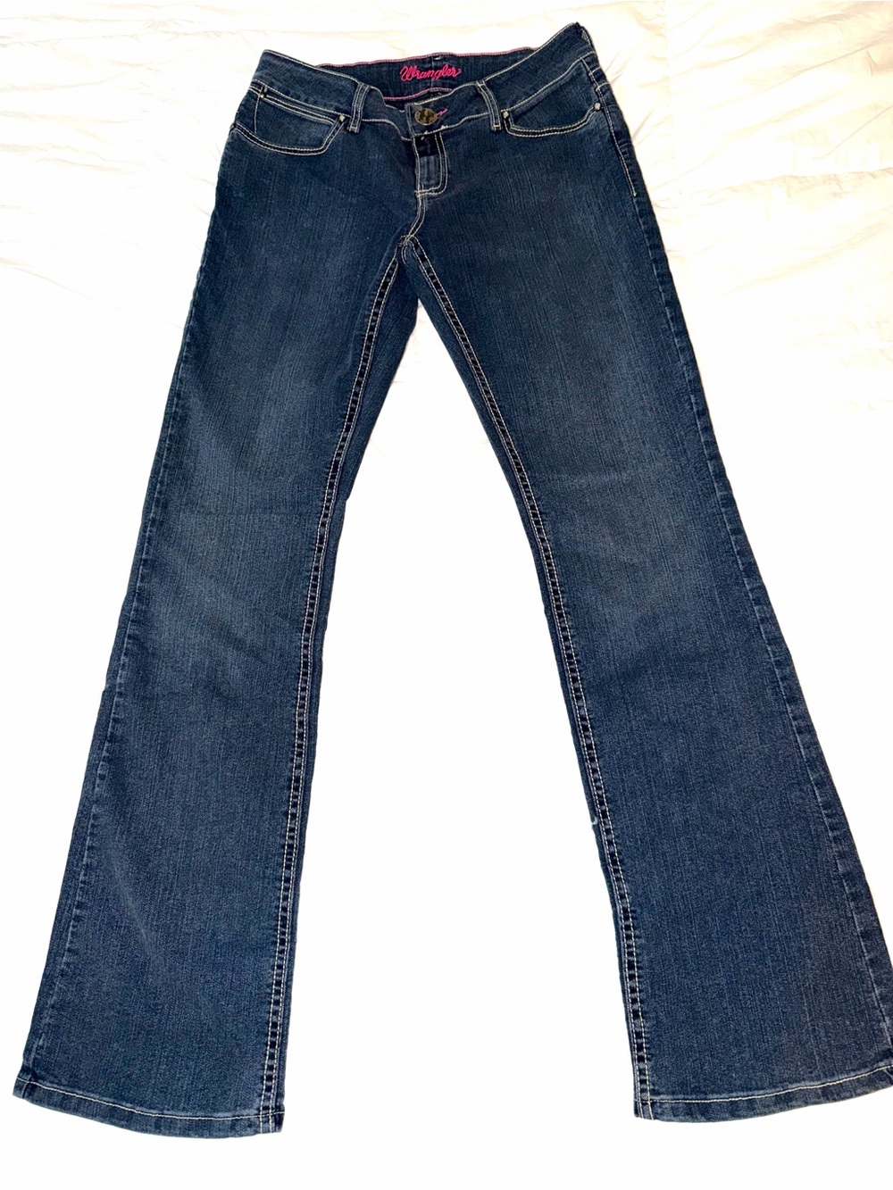 Wrangler Women's Dark Blue Bootcut Jeans 5/6 x 34